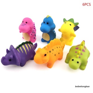 beibeitongbao 6 piezas bebé bañera dinosaurio juguetes divertido baño juguete lindo color de dibujos animados baño flotante conjunto