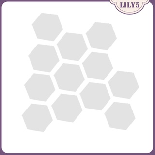 [Lily5] 12 pzs calcomanía removible/efecto espejo Para pared/calcomanía/decoración del hogar/habitación De 4 colores (4)