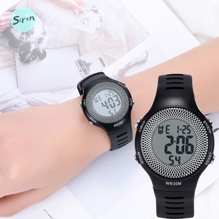 reloj digital a la moda para mujer/reloj electrónico con pantalla transparente casual impermeable