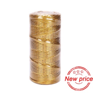 100m*1.5mm macramé cuerda cuerda artesanía diy oro hilo costura para coser regalo trenzado m0l5 (1)