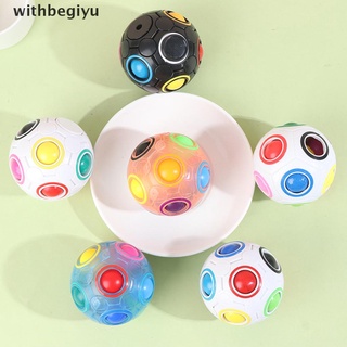 【withb】 Fidget Toys Stress Reliever Rainbow Magic Ball Plastic Puzzle Toys Pop It .
