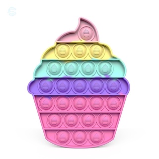 esa Rainbow Color Pop Fidget juguete Push It burbuja antiestrés sensorial juguete para adultos niños prensa para matar el tiempo y aliviar la ansiedad
