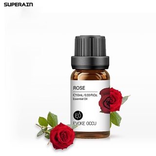 [bodycare] aceite de fragancia de rosas de 10 ml purificar aire para aliviar el estrés, extracto de plantas, aceites de flores con gotero (6)