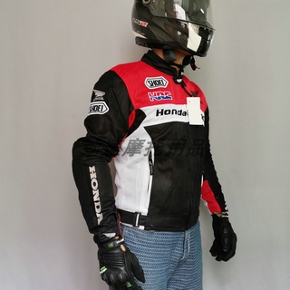 Motocicleta Honda chaqueta de verano chaqueta de equitación motocicleta GP Racing chaqueta de malla transpirable con protectores