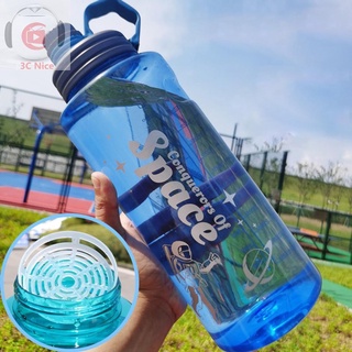 Botella De agua Transparente con copa De gran capacidad Para Ciclismo 1100/1500/2000/3000ml