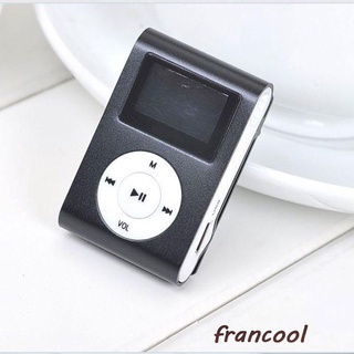 francool Mini Reproductor MP3 USB Con Pantalla LCD Compatible Con Tarjeta Micro SD TF De 32GB Radio Nuevo