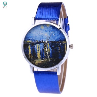 Printed Women Casual Watch Quartz Watch Couple Watches for Men and Women with Round Dial