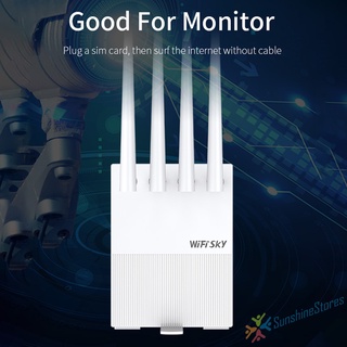 Ss.wifisky WS-R642 300Mbps G+4G 4 antenas LAN/WAN tarjeta SIM LTE 4G WiFi Router