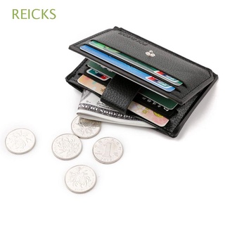 REICKS Men's Card Holders Position Wallet ID Holders Multi-card Bags Coin Purse Holder Zipper Card Package ID Card/Multicolor