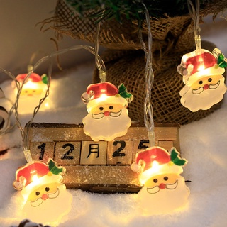 1.5M 3M Navidad Luces De Hadas/Alimentado Con Pilas Santa Claus Alambre De Cobre/Luz Nocturna Decorativa Para Año Nuevo , Fiesta , Habitación De Los Niños (4)