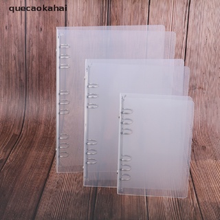 quecaokahai creative transparente sarga pp binder shell a6 a5 seis agujeros b5 nueve agujeros carpeta co
