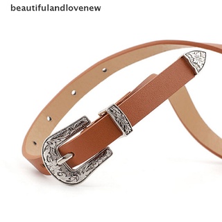 [beautifulandlovenew] señoras mujeres boho vintage cinturón hebilla cinturón mujer delgado estrecho cinturones de cuero (3)
