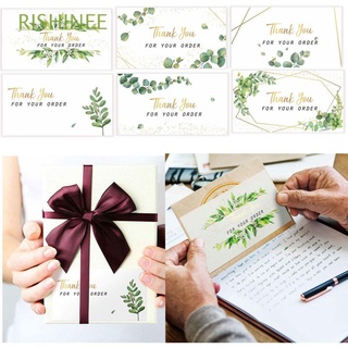 RISHINEE DIY Thank You for Your Order Card Handwritten Thanks Thank You Label Card Supporting Business Paper Party Gifts Greeting Tags Bags Supplies Commercial Decoration