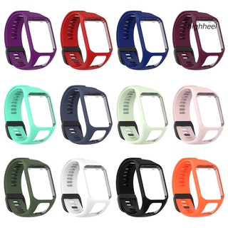 【WT】Watch Band Sweat-proof Breathable with Buckle Sports Replaceable Watch Belt Compatible with TomTom Adventurer/Golfer 2/Runner 2/Runner 3/Spark 3 (1)