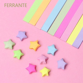 FERRANTE Home Origami 500 Pcs Fragrance Star Strip Folding Paper Scrip Craft Lucky Stars Fluorescence Handcraft Mixed Color Fragrance Crafts Decoration