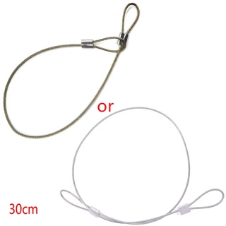 Safety Strap Stainless Steel Tether Lanyard Wrist Hand 30cm For GoPro Camera New