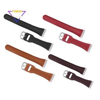 correa de muñeca de cuero para fitbit versa3/sense smart watch band correa reemplazable pulseras para fitbit sense negro