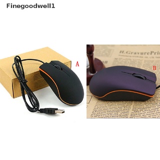 Finegoodwell1 Mouse Óptico Usb 2.0 con cable con superficie mate M20 Para computadora/Pc/gelatina