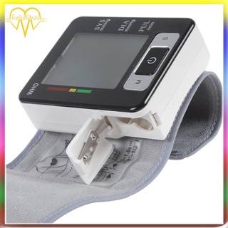 [Mall] Banda de muñeca LCD Digital automática medidor de presión arterial Monitor de frecuencia cardíaca (7)