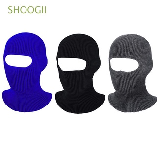 SHOOGII Warm Ski protectionHat Bonnet Single Hole Full Face Cover Windproof Knit Beanies Winter Balaclava Unisex Caps Knit Beanies/Multicolor