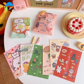 gswt storag galleta caramelo bolsa de regalo coreano embalaje bolsa de papel mini flor oso snack embalaje chica ins lindo de dibujos animados (1)