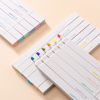 Resaltador suave de doble cabeza de 6 colores/marcador de estudio de oficina/marcador creativo/bolígrafo de color para estudiantes/papelería