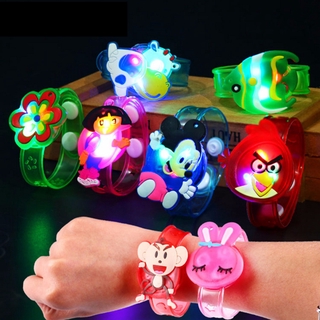 Reloj creativo para niños con luz LED transparente para niños accesorios de vacaciones (1)