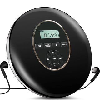 Reproductor De CD Portátil para audífonos HiFi reproductor De Música Walkman Discman Player con cable AUX soporte TF tarjeta (1)