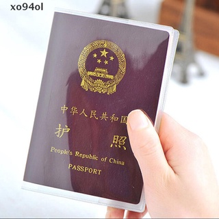 [xo94ol] transparente transparente pasaporte cubierta titular caso organizador tarjeta de identificación protector de viaje [xo94ol]