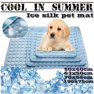 SUHE - colchón para dormir (5 tamaños, 5 tamaños, seda fría, seda de hielo, pequeño Animal, cama fría, perro, gato, Multicolor)