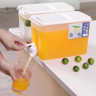 Distribuidor de agua de hielo 4L 6L hervidor de agua fría con congelador hervidor de té fruta hervidor para botella de limón fresco verano suave caja de nevera de almacenamiento