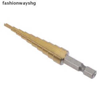 [fashionwayshg] 3-12 mm recubierto de brocas escalonadas mango hexagonal broca de perforación de metal herramienta eléctrica [caliente]
