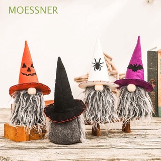 moessner dibujos animados halloween decoración bruja niños juguete gnome muñeca fiesta props lindo para el hogar sin cara calabaza enana mesa adorno/multicolor