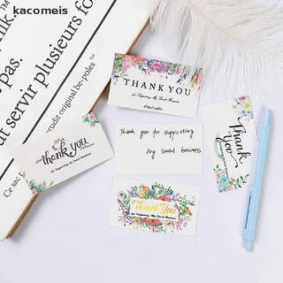 [Kacomeis] 50pcs/set Thank You for Supporting My Small Business Card Greeting Card GYJX
