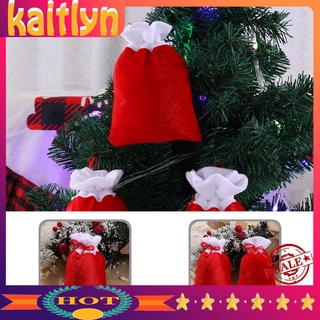 kaitlyn bolsa ecológica de navidad con cordón de árbol de navidad con cordón de regalo cómodo toque para el hogar