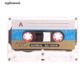 oglinewii 1pcs estándar cassette cinta en blanco reproductor vacío 60 minutos cinta de audio magnética co