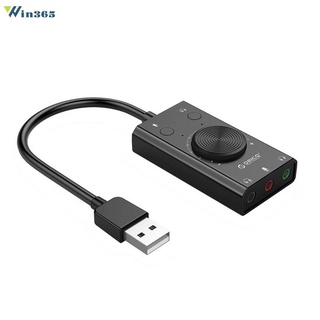 SC2 externo USB tarjeta de sonido estéreo micrófono altavoz 3,5 mm auriculares Jack de Audio