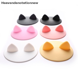 【HDN】 Cute Anti-dust Silicone Cup Cover Cats Ears Lids Heat-Resistant Seal Cover Mugs 【Heavendenotationnew】