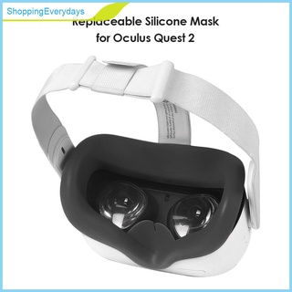 (ShoppingEverydays) Vr gafas lavables antideslizantes Anti sudor silicona máscara de ojos para Oculus Quest 2 (8)