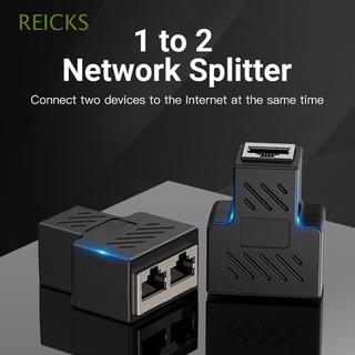REICKS LAN RJ45 Splitter Ethernet Cable Coupler Network Connector Docking Plug Extender Network Cable 1 To 2 Ways Female Adapters