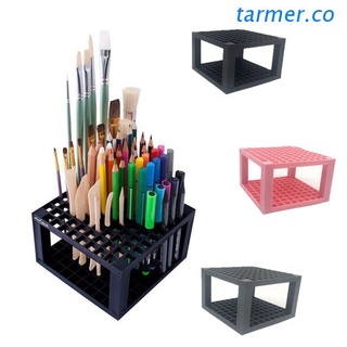tar1 - soporte de plástico para lápices y cepillos de 96 agujeros, organizador de soporte de escritorio para bolígrafos, pinceles de pintura, lápices de colores, marcadores, pinceles de maquillaje
