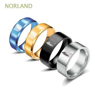 norland 5 colores ataque en titan anillos astilla anillos de dedo de titanio anillo de acero accesorios de joyería de acero inoxidable joyería anime fans regalos negro para hombres mujeres alas de la libertad bandera/multicolor (1)