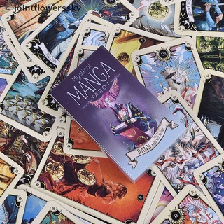 jfco 78 pzs cartas de tarot místicas manga tarot juego cartas tarot suministros de tarot cielo inglés