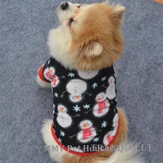 Mingmaiv Pet cachorro gato perro navidad lana abrigo camiseta caliente chaleco ropa de perro ropa