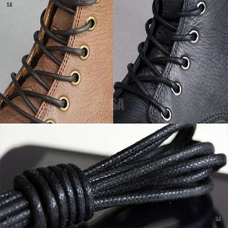[SA] Cordones redondos encerados para zapatos cordones de cuero Brogues multicolor [my]