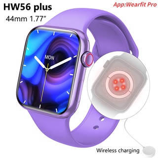 Nuevo Reloj Inteligente HW56 Plus 2021 Llamada Bluetooth 1.77 Pulgadas Pantalla Dividida Contraseña Deportes Smartwatch Para Apple Huawei Pk IWO13 HW22