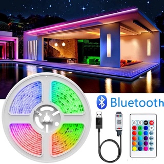 GBKOF USB 5V Bluetooth LED Tira De Luz RGB SMD 2835/5050 DC12V Luces Cinta 2M-20M TV Retroiluminación Flexible Decoración De La Habitación Cuerda