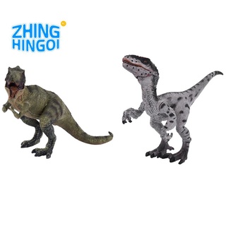 Gran tamaño jurásico salvaje vida Tyrannosaurus Rex dinosaurio juguete con Velociraptor jurásico dinosaurio acción y juguete