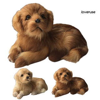 muñeco de simulación de cachorro mini pekingese/adorno para perro/hogar/oficina/decoración (6)