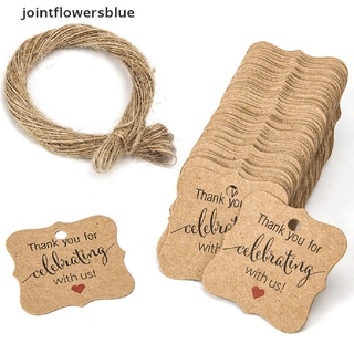 jbco 100 etiquetas de embalaje hechas a mano para colgar etiquetas de papel kraft etiquetas de regalo de agradecimiento etiquetas jalea